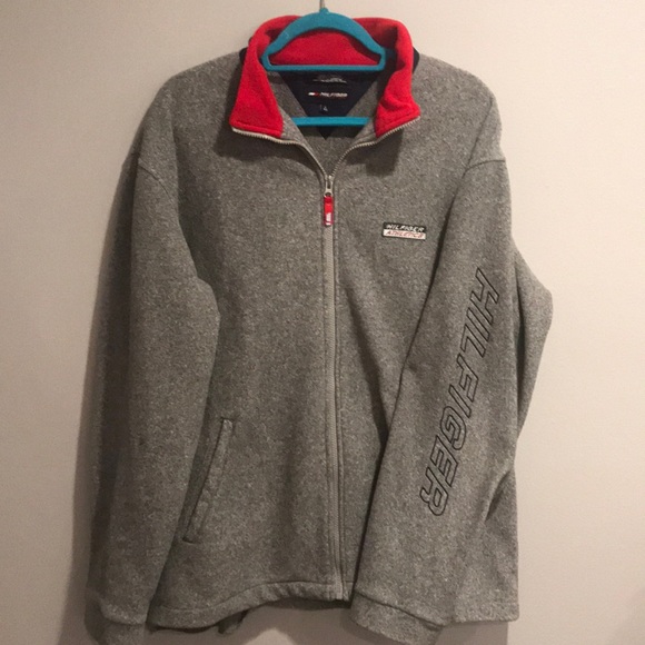 Hilfiger Athletics sz L Fleece Lightweight jacket - Picture 1 of 5